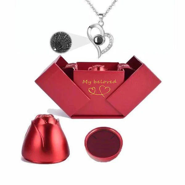 Love Projection Heart Necklace (I Love You in 100 Languages) - Image 10