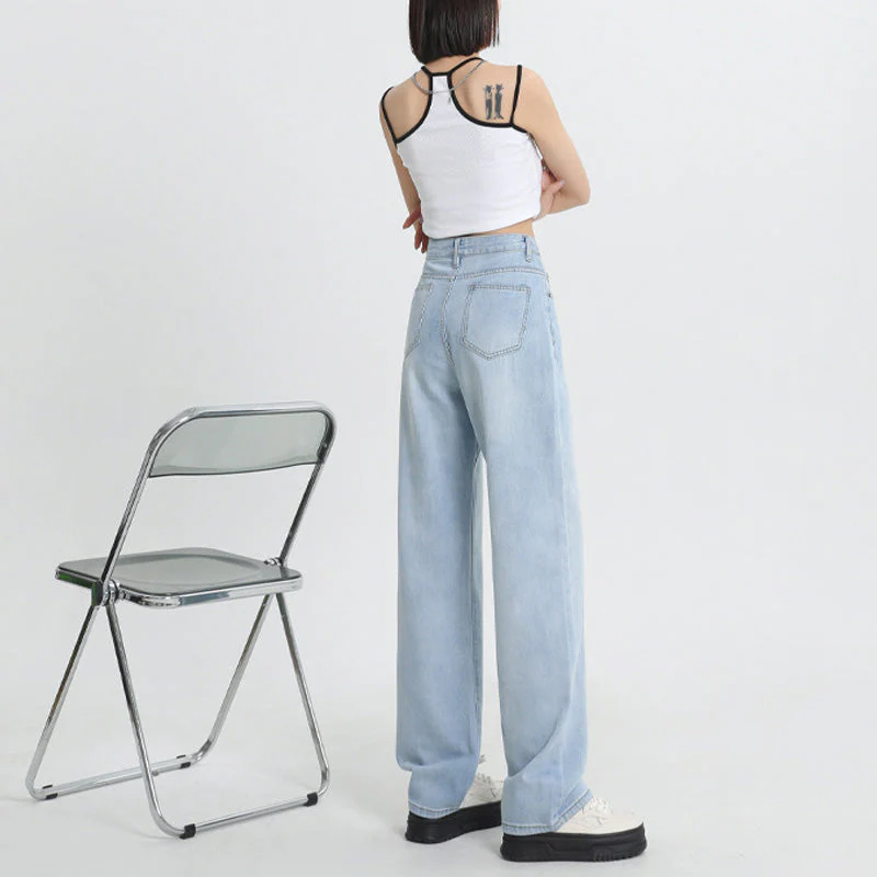 Lyocell High-rise Wide-leg Jeans - Image 11