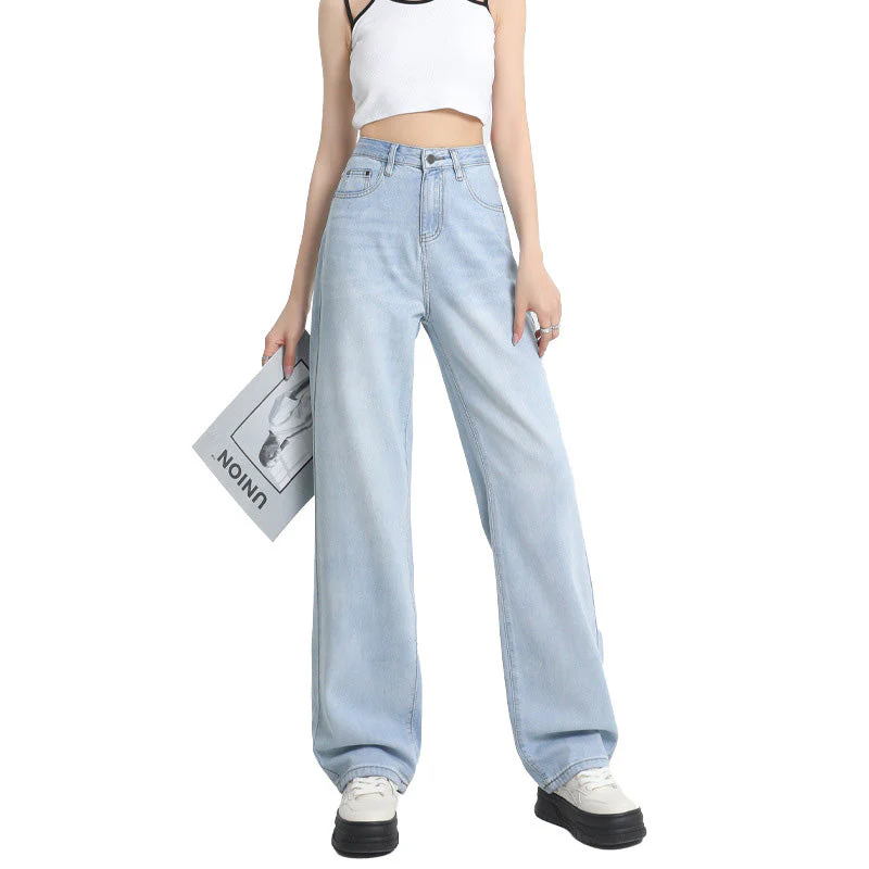 Lyocell High-rise Wide-leg Jeans - Image 12