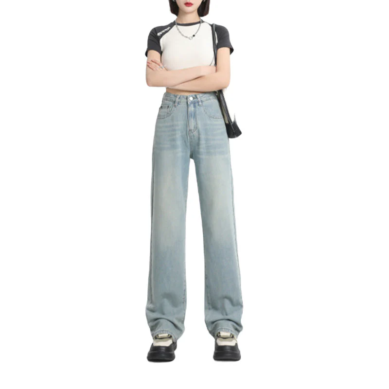 Lyocell High-rise Wide-leg Jeans - Image 13