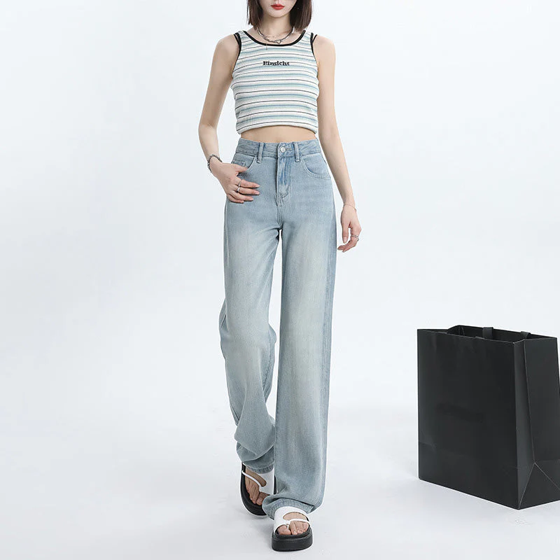 Lyocell High-rise Wide-leg Jeans - Image 3