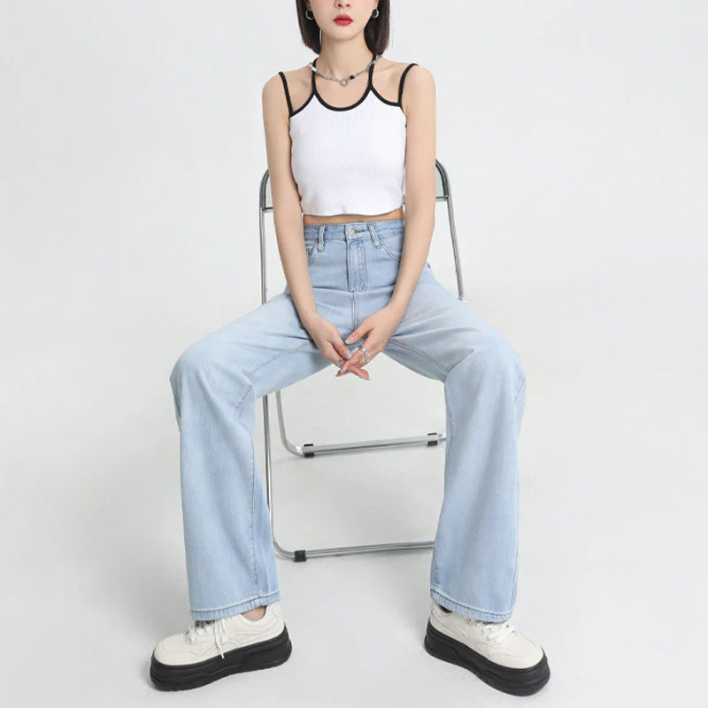 Lyocell High-rise Wide-leg Jeans - Image 8