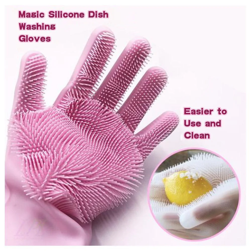 Magic Silicone Washing Gloves - Image 4