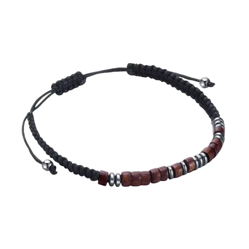 Magnet Nylon Braided Morse Code Bracelet - Image 10