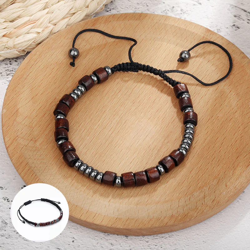 Magnet Nylon Braided Morse Code Bracelet - Image 4