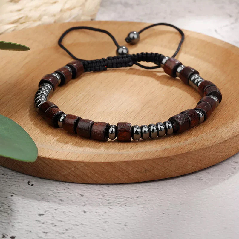 Magnet Nylon Braided Morse Code Bracelet - Image 5