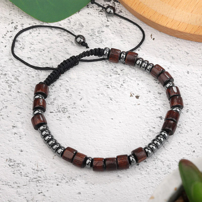 Magnet Nylon Braided Morse Code Bracelet - Image 6