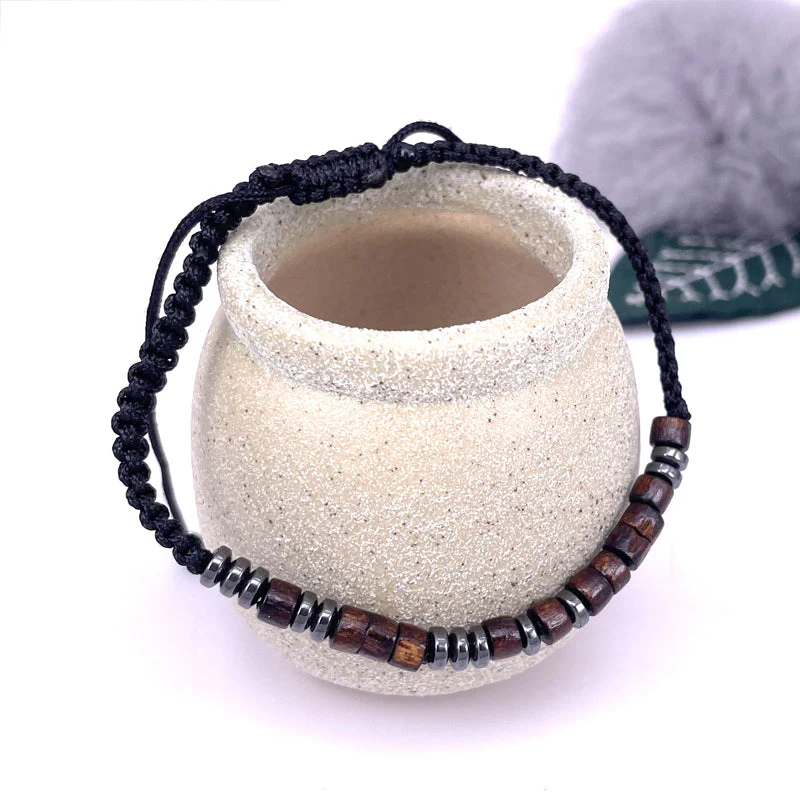 Magnet Nylon Braided Morse Code Bracelet - Image 7
