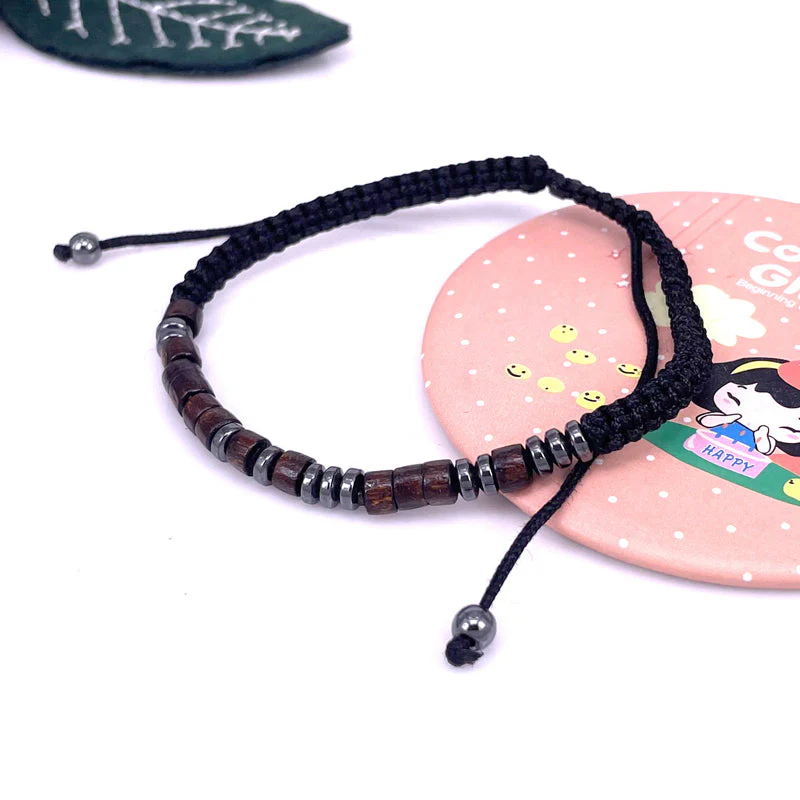 Magnet Nylon Braided Morse Code Bracelet - Image 8