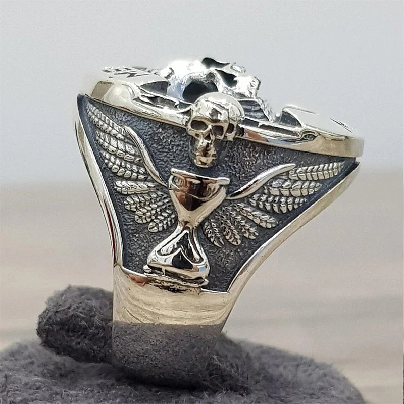 Memento Mori Skull Ring - Image 4