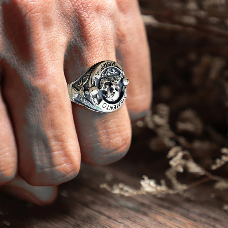 Memento Mori Skull Ring - Image 6