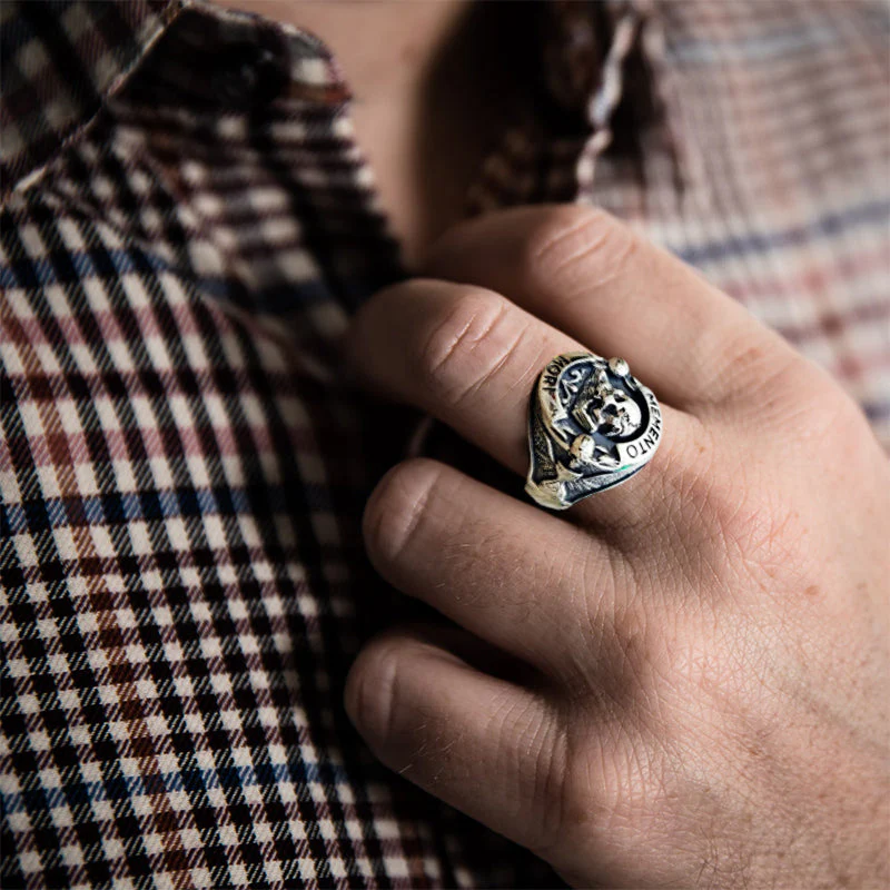 Memento Mori Skull Ring - Image 7