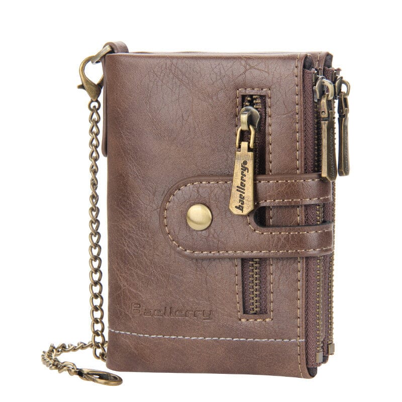 Men‘s RFID Wallet with Chain, Retro Bifold Card Holder Purse - Image 10