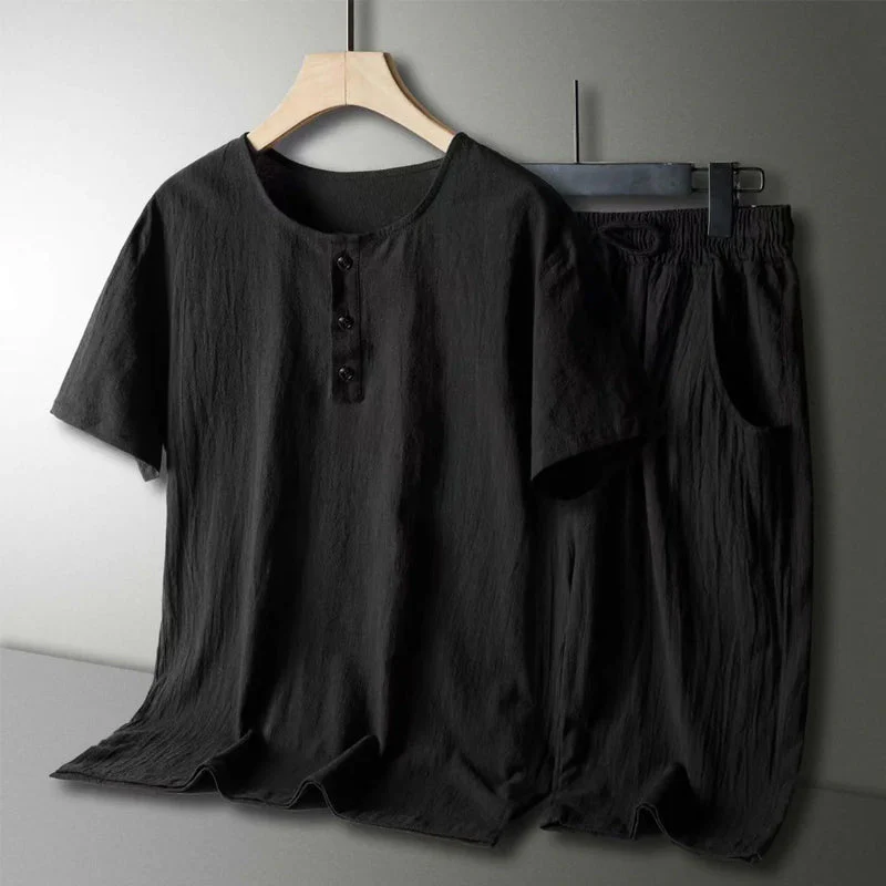 Men's Cotton Linen Casual Suit - Image 10