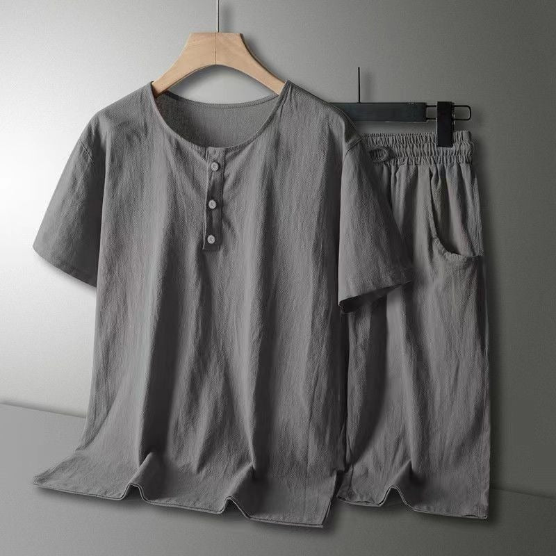 Men's Cotton Linen Casual Suit - Image 11