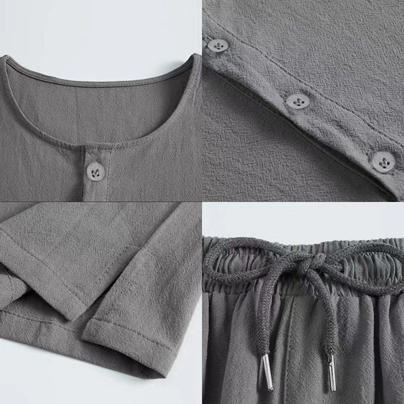 Men's Cotton Linen Casual Suit - Image 7
