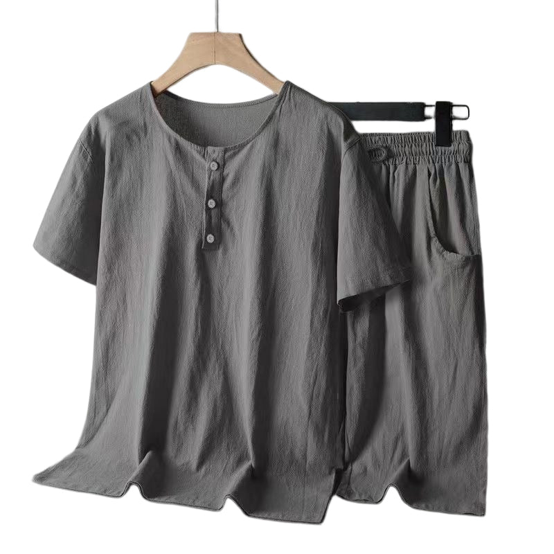 Men's Cotton Linen Casual Suit - Image 8