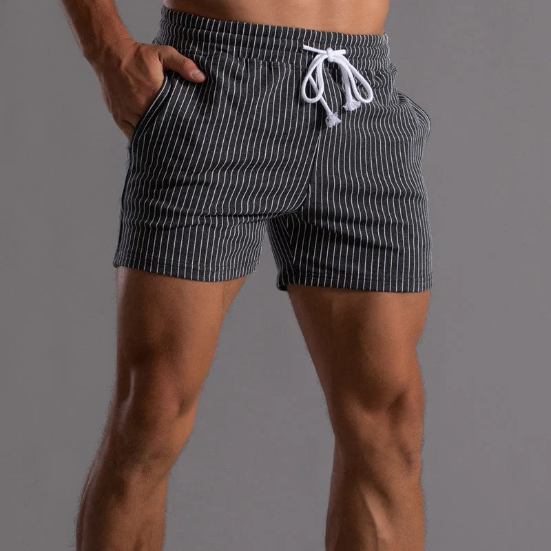 Men's Drawstring Elastic Workout Shorts - Image 17