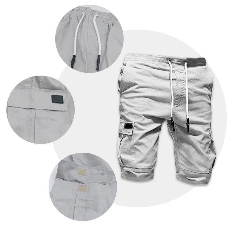 Men's Fashion Big Pocket Loose Shorts - Image 4