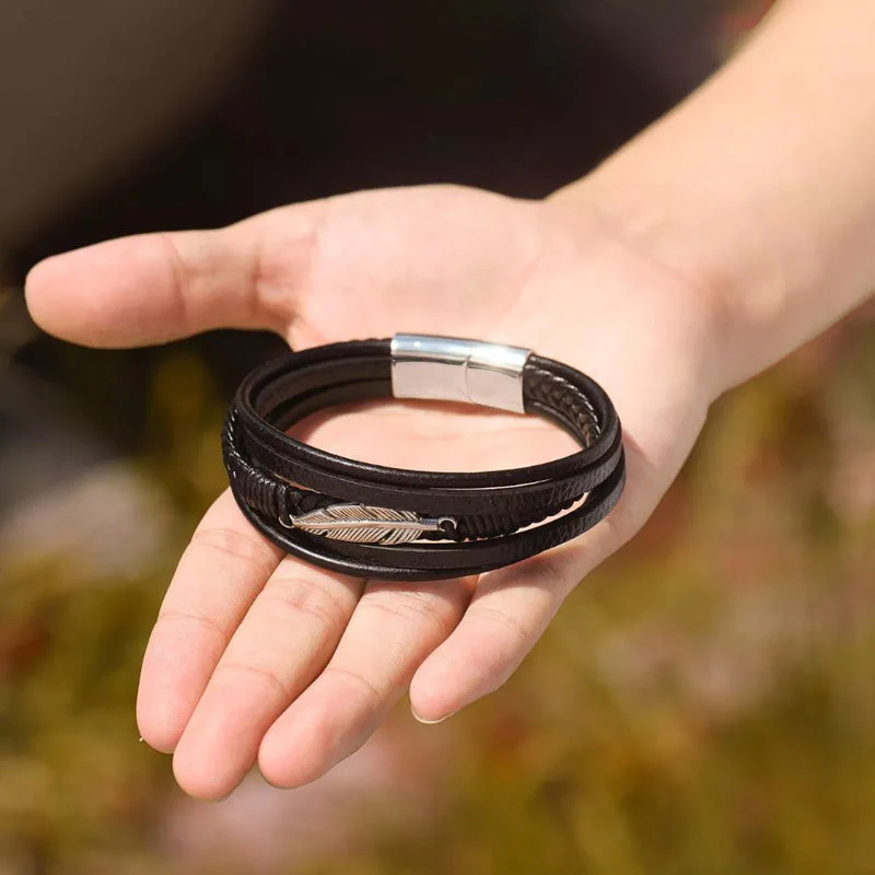 Men's Feather Bracelet - Image 10