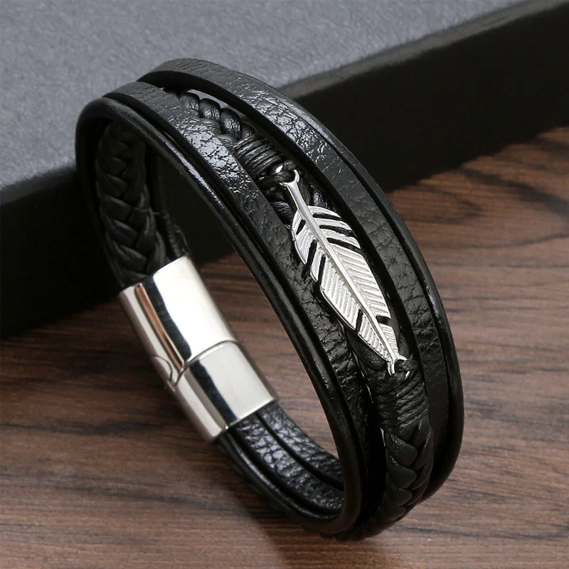 Men's Feather Bracelet - Image 3
