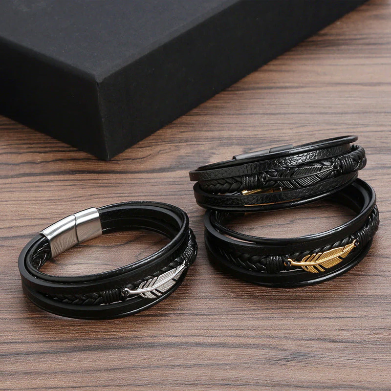 Men's Feather Bracelet - Image 5