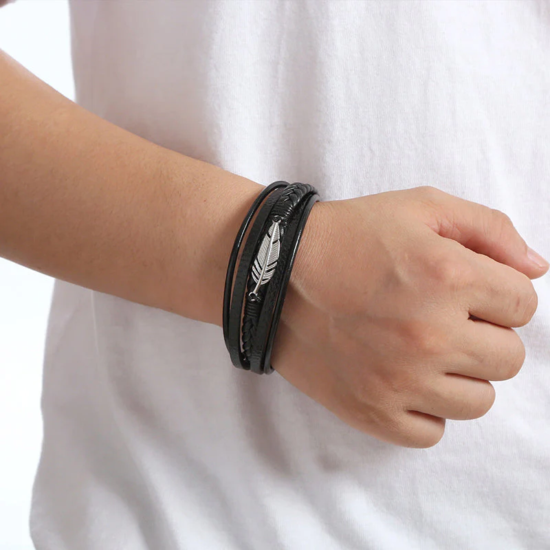 Men's Feather Bracelet - Image 8