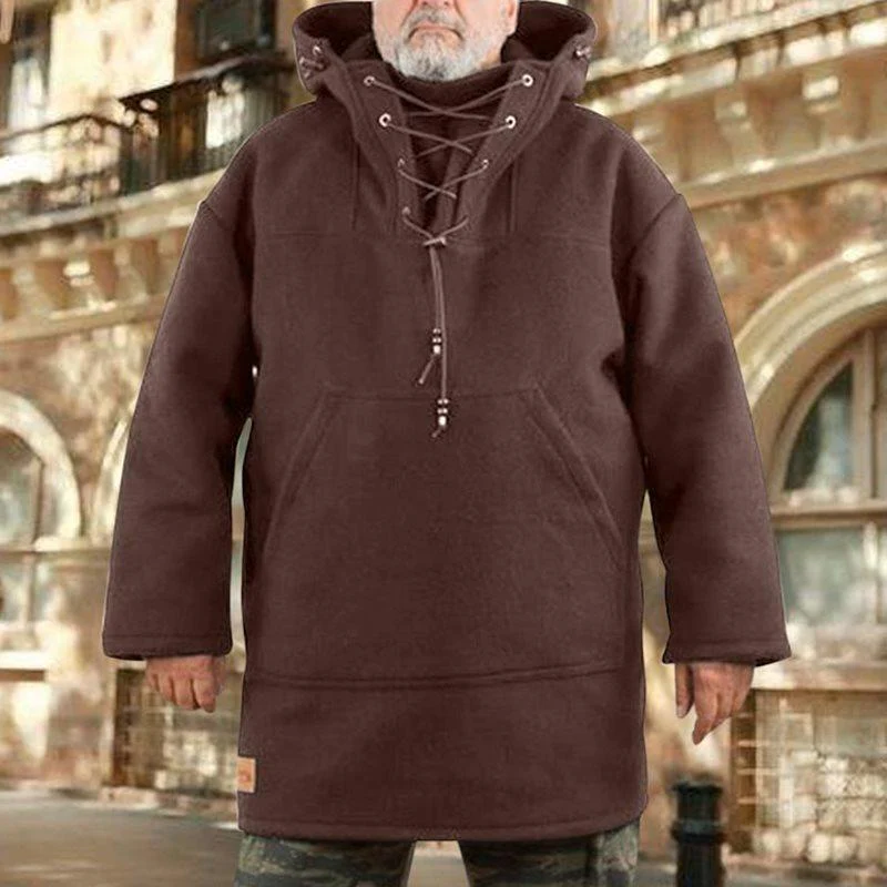 Men's Heavy Hooded Coat - Image 2