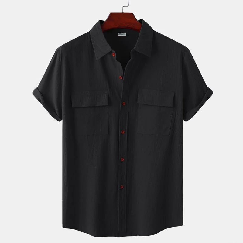 Men's Linen Short Sleeve Shirt - Image 5