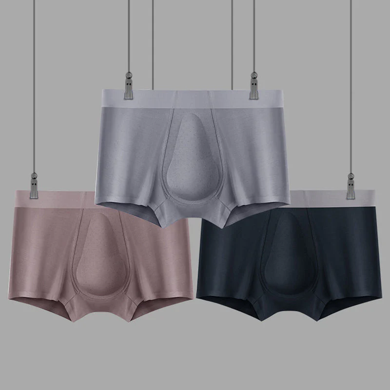 Men's Organic Latex Support Pouch Trunks - Image 17
