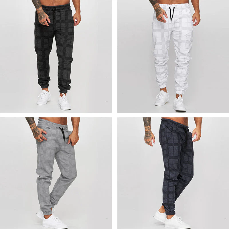 Men's Plaid Casual Pants - Image 4