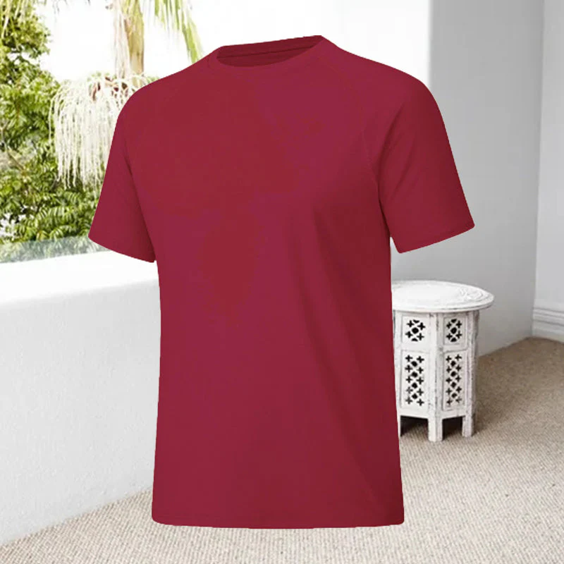 Men's Round Neck Quick Dry Casual Short Sleeve - Image 11