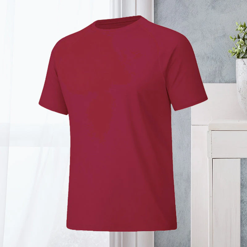 Men's Round Neck Quick Dry Casual Short Sleeve - Image 4
