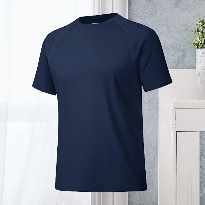 Men's Round Neck Quick Dry Casual Short Sleeve - Image 8