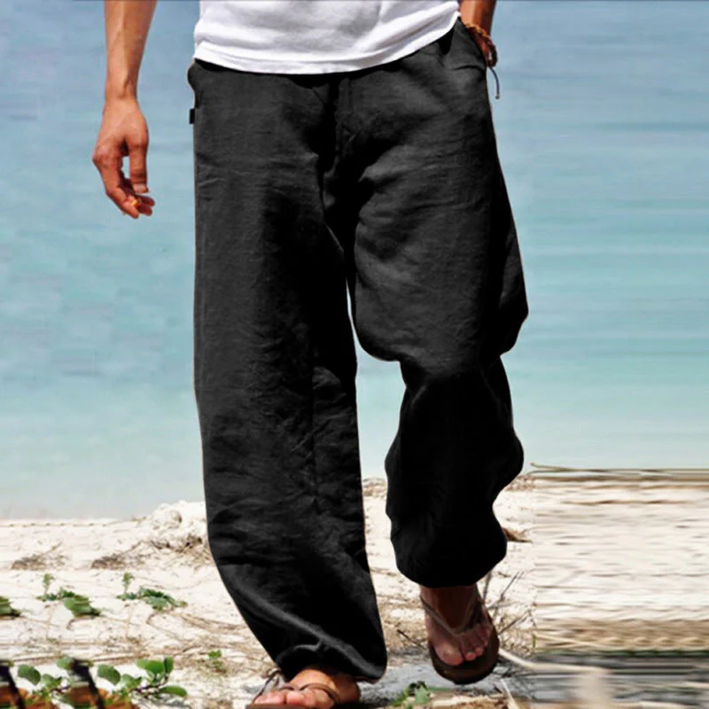 Mens Summer Beach Loose Pants - Image 2