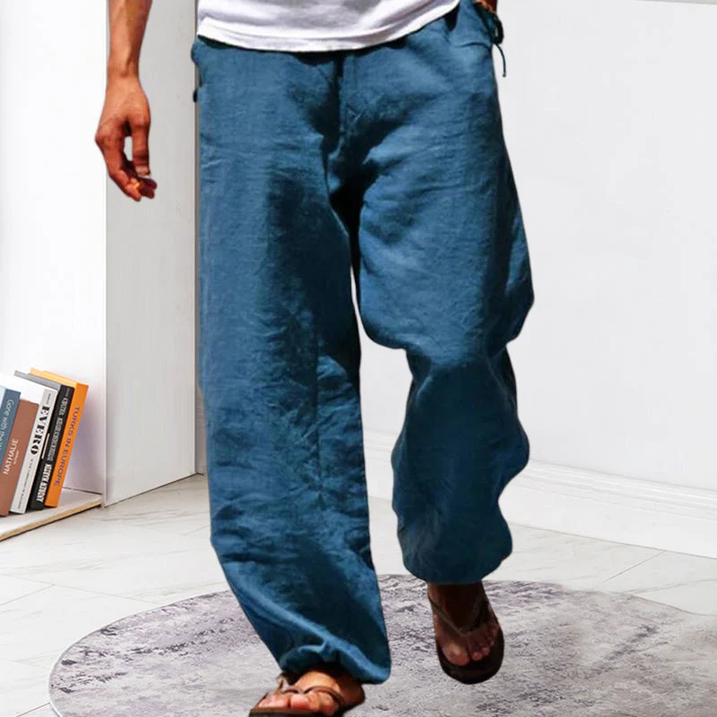 Mens Summer Beach Loose Pants - Image 3
