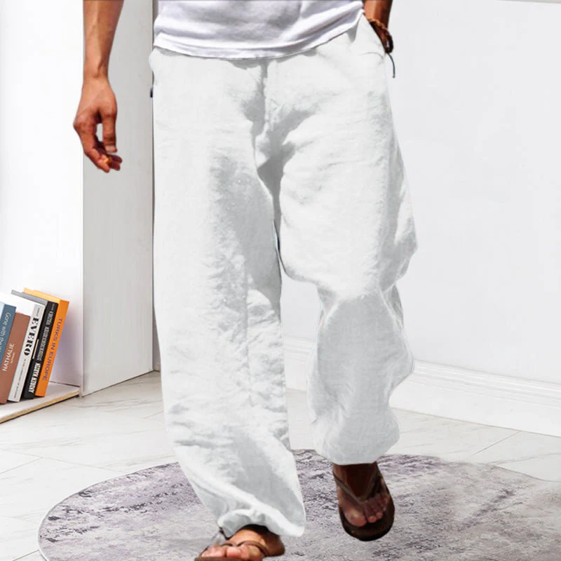 Mens Summer Beach Loose Pants - Image 4