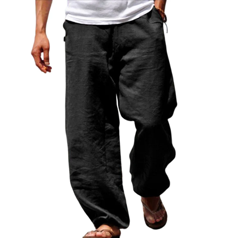 Mens Summer Beach Loose Pants - Image 5