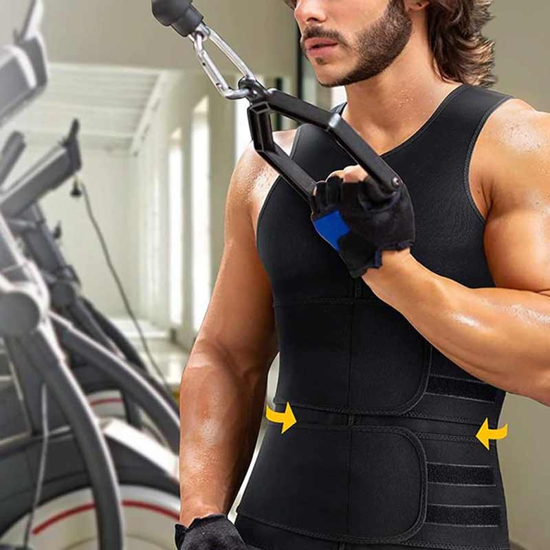 Men's vest with plastic belt - Image 5