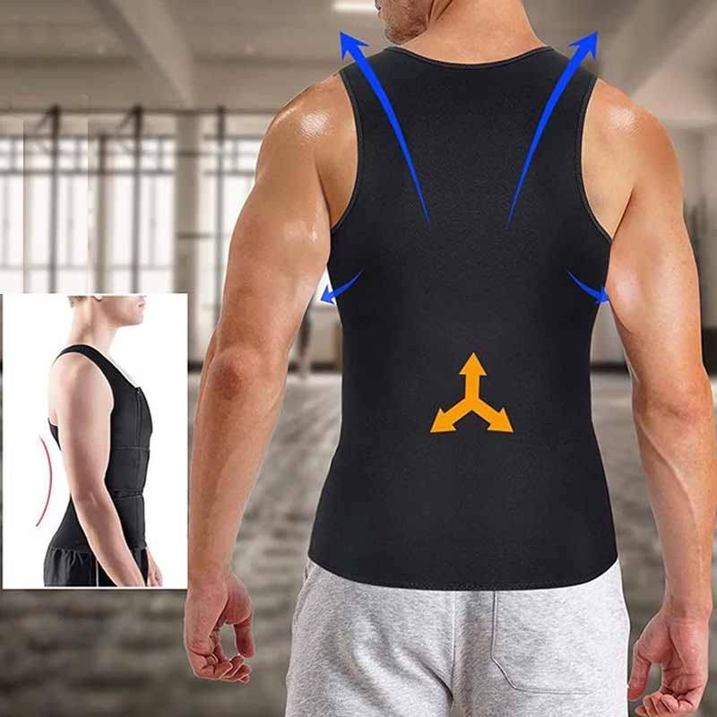 Men's vest with plastic belt - Image 6