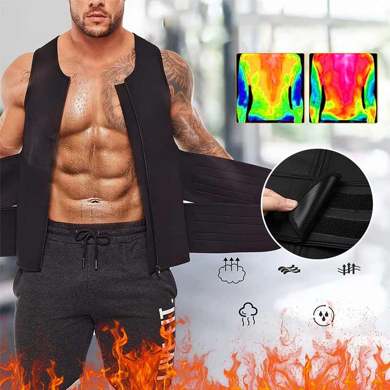 Men's vest with plastic belt - Image 8