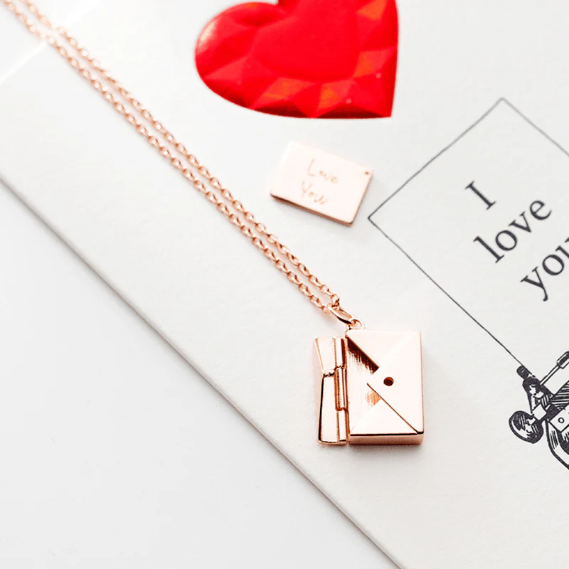 Metal Envelope Necklace - Image 6