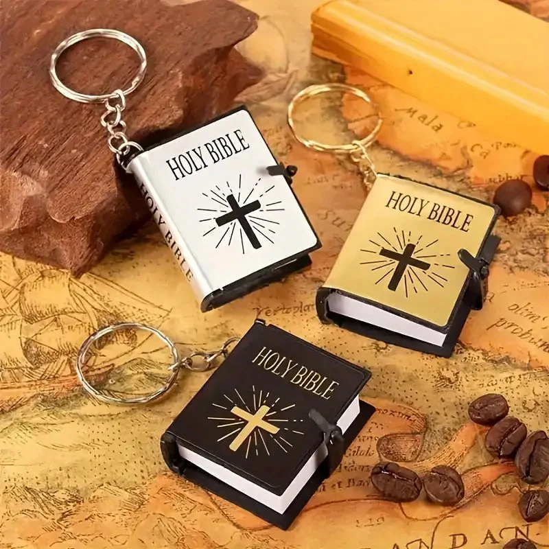 Mini Bible Cross Keychain - Image 3