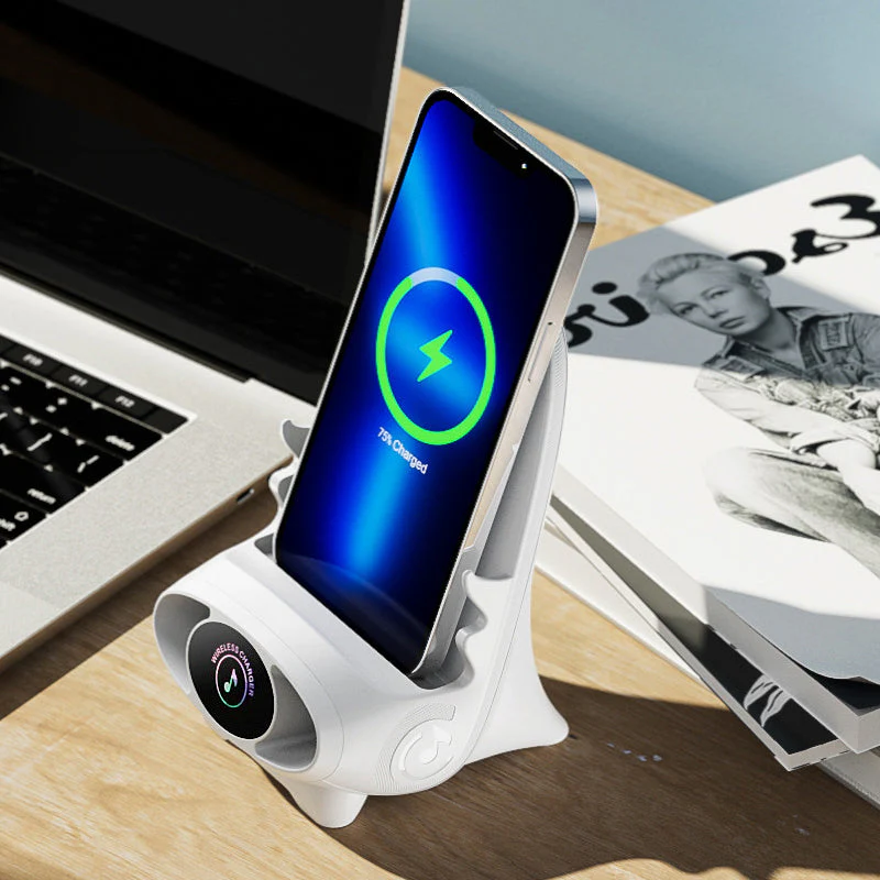 Mini Chair Wireless Fast Charger Multifunctional Phone Holder - Image 3