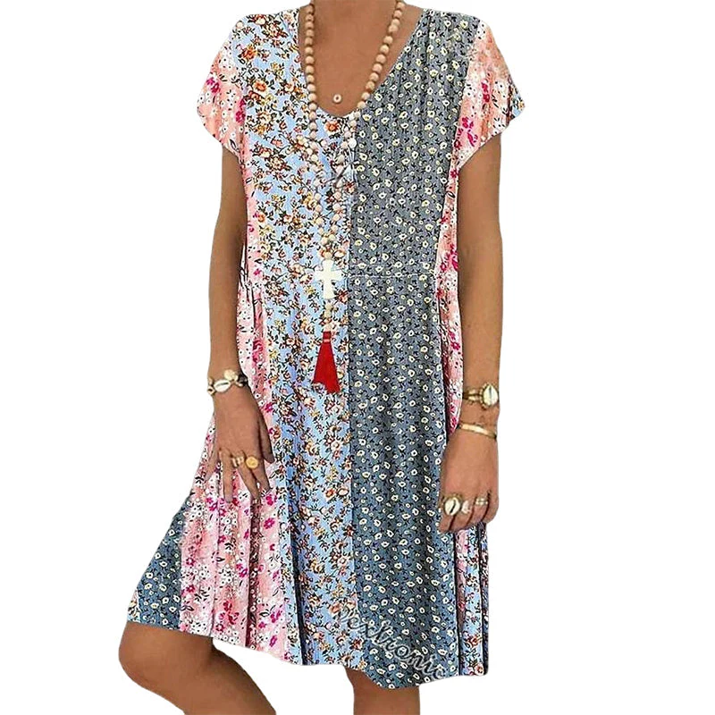 Mini Flower Boho Mini Dress - Image 11