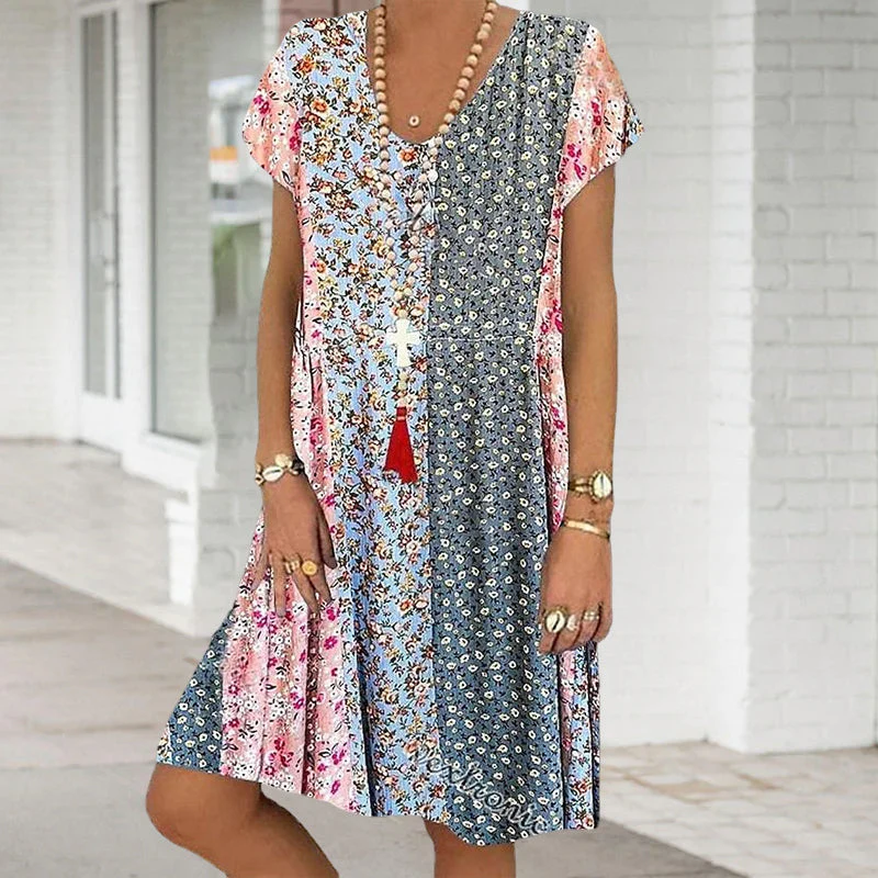 Mini Flower Boho Mini Dress - Image 7