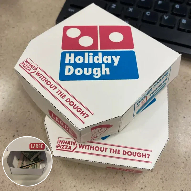 Mini Holiday Pizza Dough Money Holder - Image 2