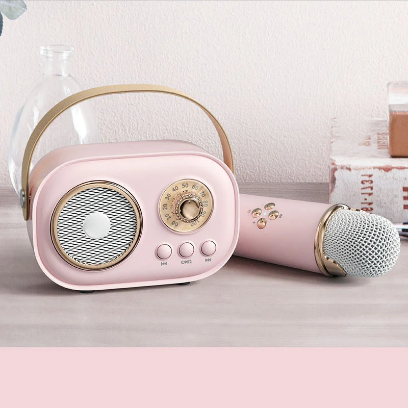 Mini Karaoke Machine & Bluetooth Speaker With Wireless Microphone - Image 11