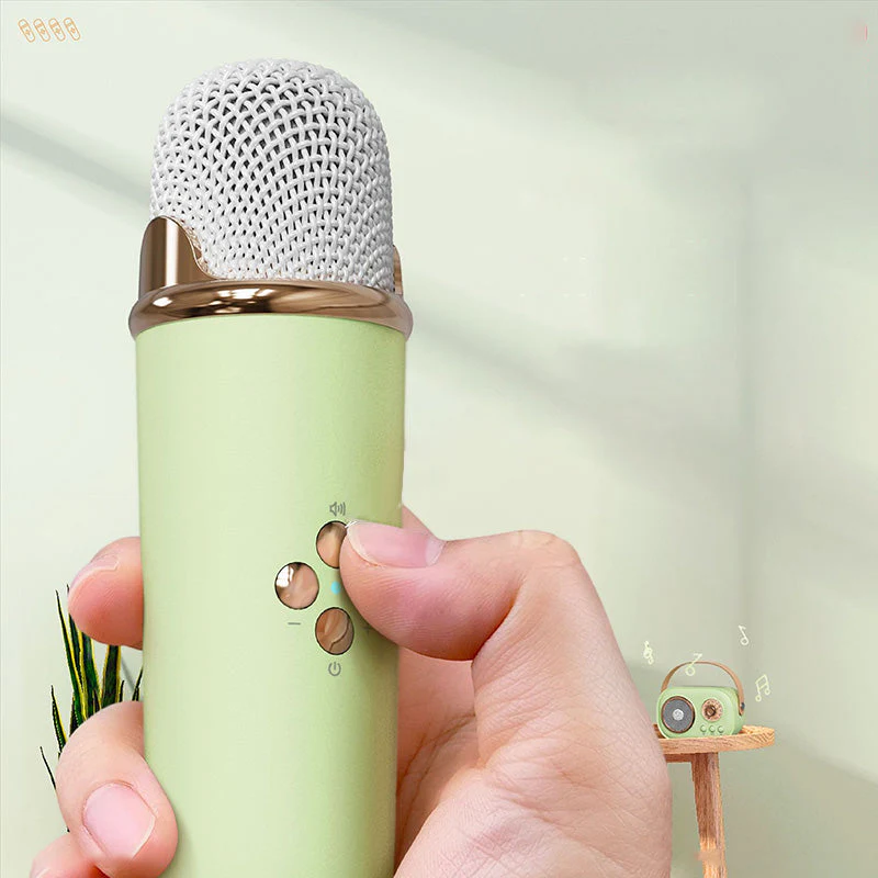 Mini Karaoke Machine & Bluetooth Speaker With Wireless Microphone - Image 12