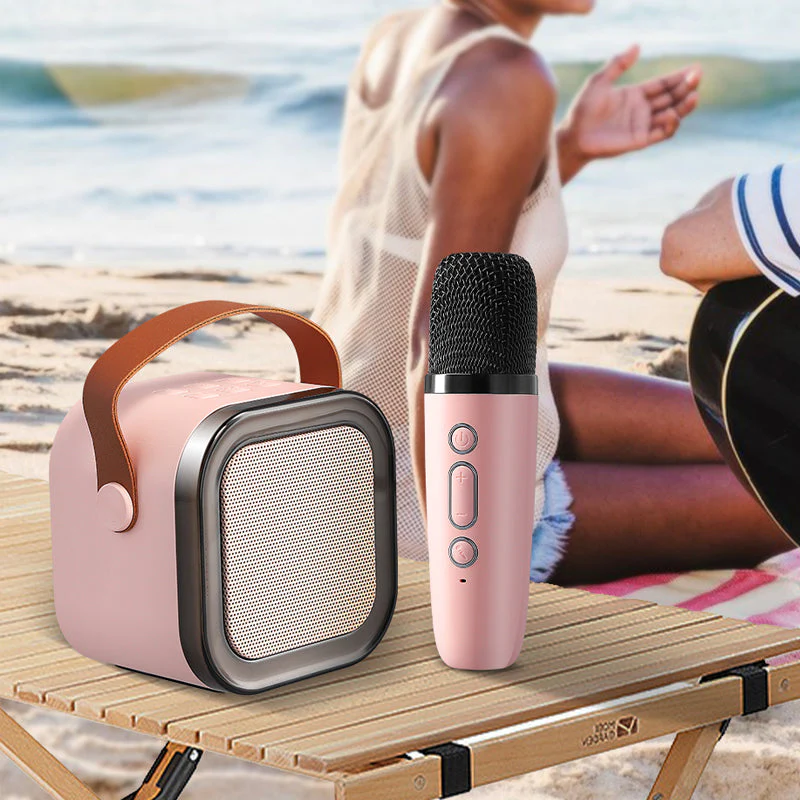 Mini Karaoke Machine with Wireless Microphones - Image 8
